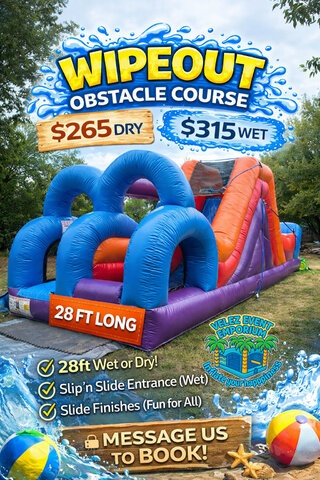 Dry Wipe Out Obstacle Course
