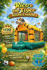 Rico The Tiger Bounce House