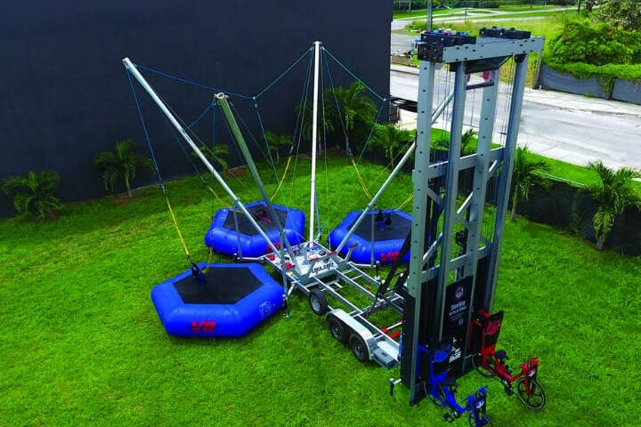 Vertical Entertainment Vertical Bikes and Bungee Jumping at Billerica MA event