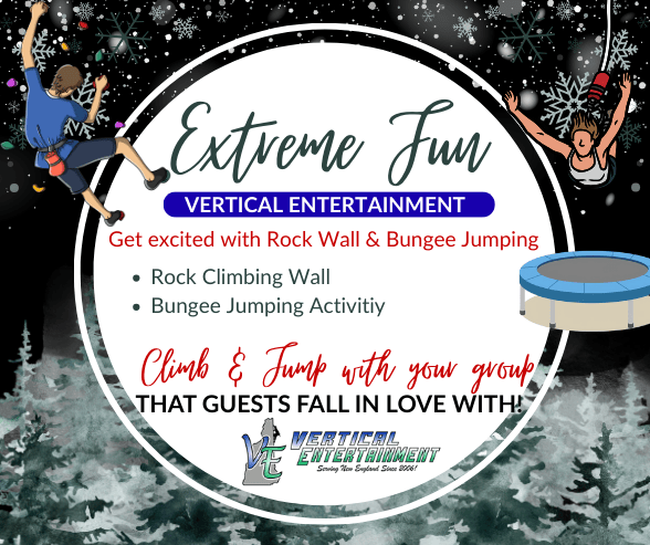 bungee jump and rock wall rentals in NH - Vertical Entertainment