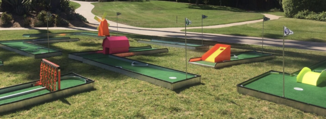 6 Hole LED Mini Golf with Giant Obstacles