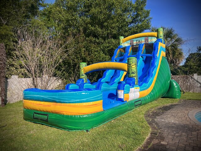 Tiki double water slide