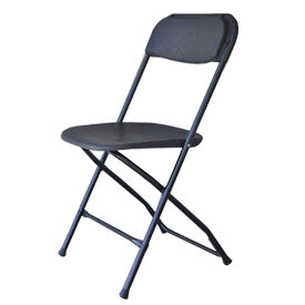 Black Plastic Folding Chairs