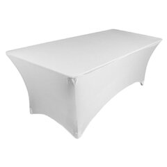 White 8' Spandex Table linen