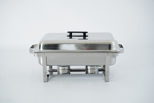 Rectangular 8 qt. Stainless Steel Chafer ($3 extra for 2 Sternos)
