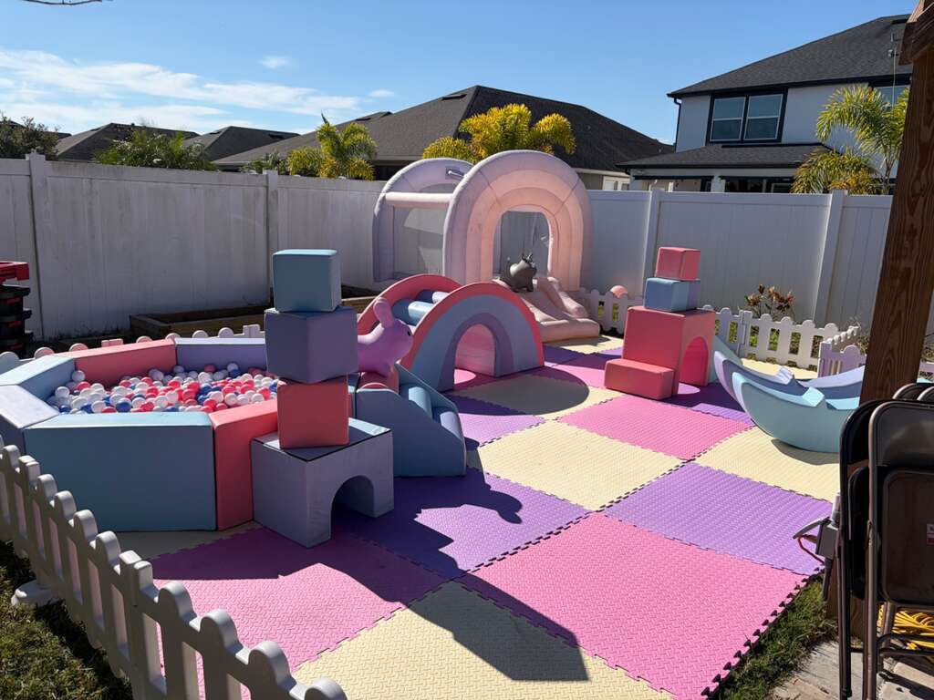Toddler party rental setup in St. Cloud Florida
