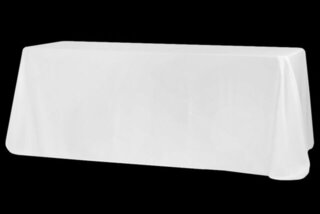 White Polyester Table Cover