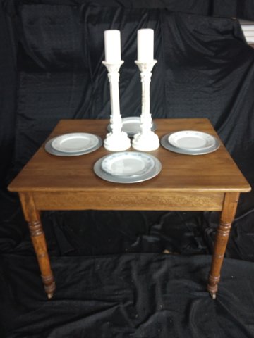 Vintage Small Square Dining Table