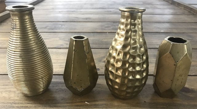 Small Brass Vases