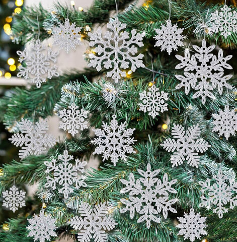 Hanging Snowflake Ornaments