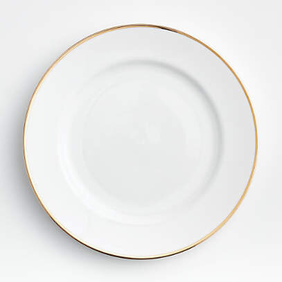 Dessert Plates with Gold Trim