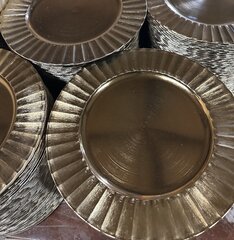 Fluted Gold Charger Plate