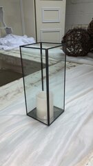 Small black and glass lantern