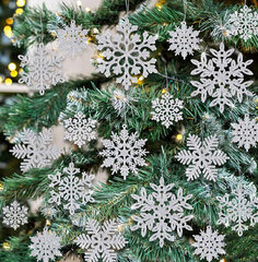 Hanging Snowflake Ornaments