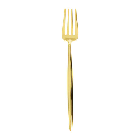 Gold dessert fork