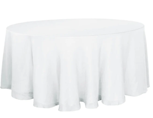 White round Table Cloth