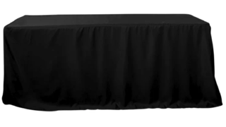 Black Fitted Table Cloth 8ft 
