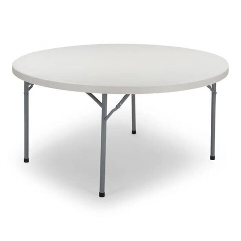 5' Round Plastic Folding Table