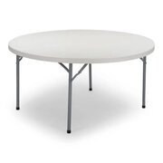 60" Round Plastic Folding Table