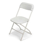 Plastic Folding Chair - White 