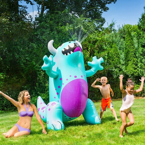 Inflatable Cute Monster Yard Sprinkler