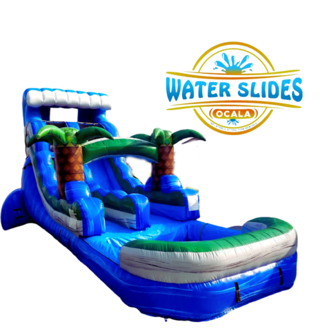 15' Tropical Wave Single Lane Water Slide 