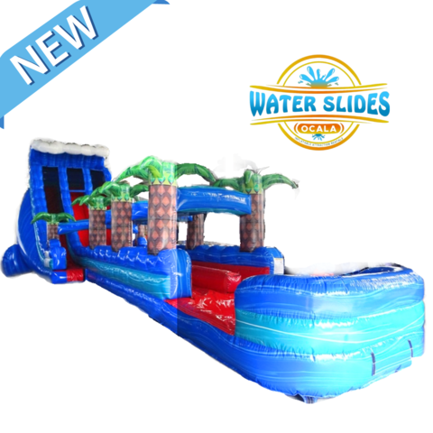 24' Sonic Speed Water Slide w/Slip N Slide 