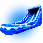 22' Blue Wave Dual Lane Water Slide