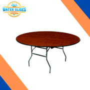 48' Round Wood Tables 