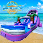 18ft. Purple Plunge Single Lane Water Slide 