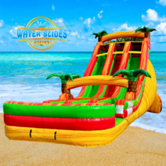 22' Mount Yoshi Dual Lane Water Slide 