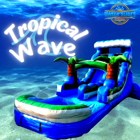 Tropical wave 15 single lane slide 