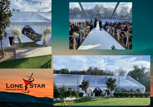 Clear Top Tent Rentals in Fort Worth Tx from Lone Star Tent and Events