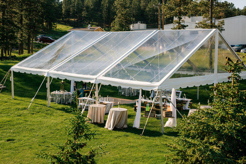 40' X 40' Clear Top Frame Tent