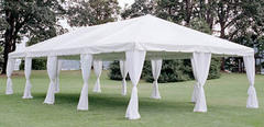 Tent Leg Drape - Formal White