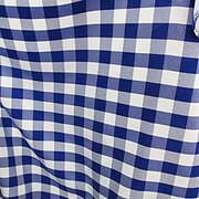 Blue and White Checked 8ft Lap Length