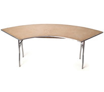 6ft Serpentine Table
