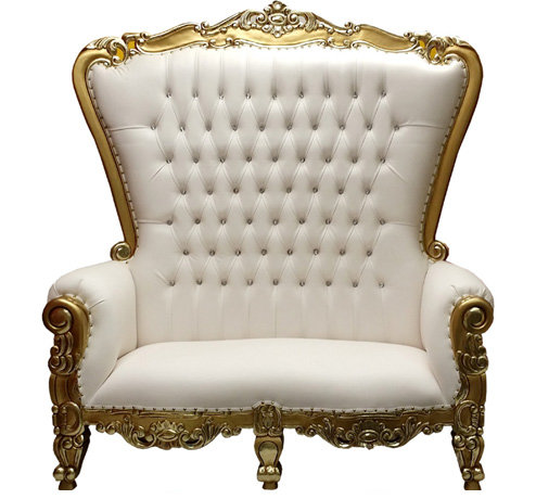 Throne Loveseat – Beige