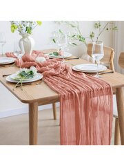 Blush Pink Cheese Cloth Table Runner 35 x 150' 
