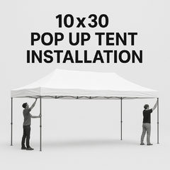 10x30 Pop Up Setup