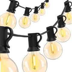 Black Patio/Bistro String Lights 50ft
