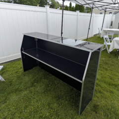 Portable Bar - 6ft - Black Marble