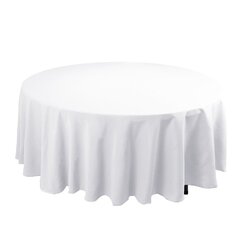 Round 108" - White Tablecloth