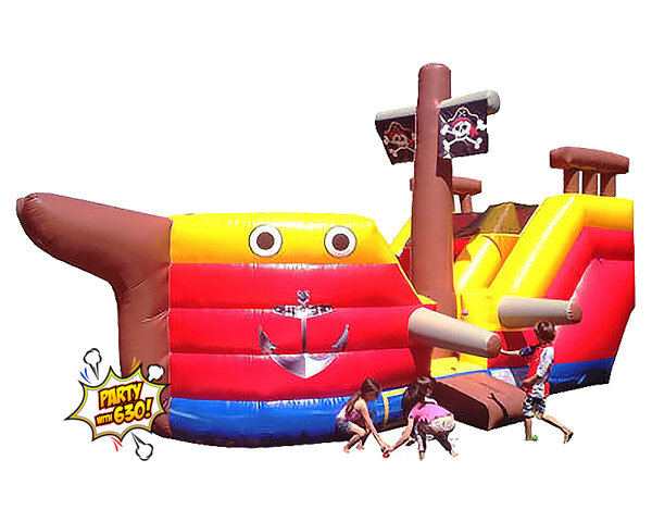 184 - 13x27 Pirate Ship Jump and Midsize Slide