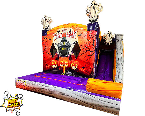 175 - 18x20 Halloween Jump and Big Slide