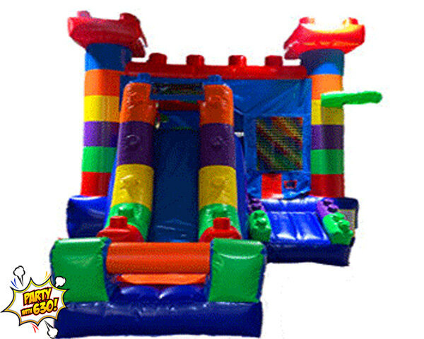 179 - 13x24 Lego Blocks Jump and Big Slide