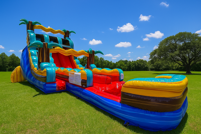 18ft Tropic Shock Dual Lane Slide