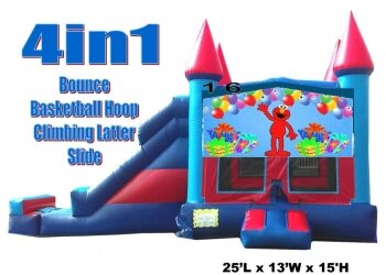 Elmo Castle Bounce & Slide Combo