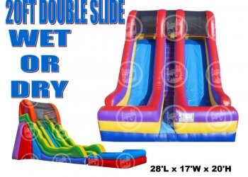 20ft Dual Dry Slide