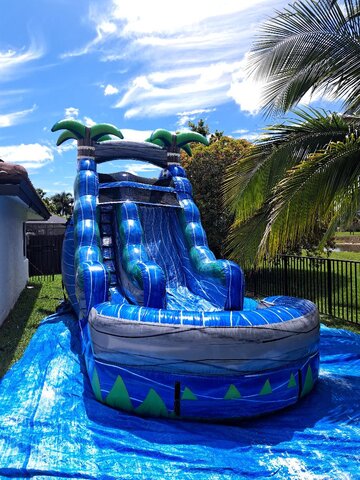 16ft blue crush waterslide